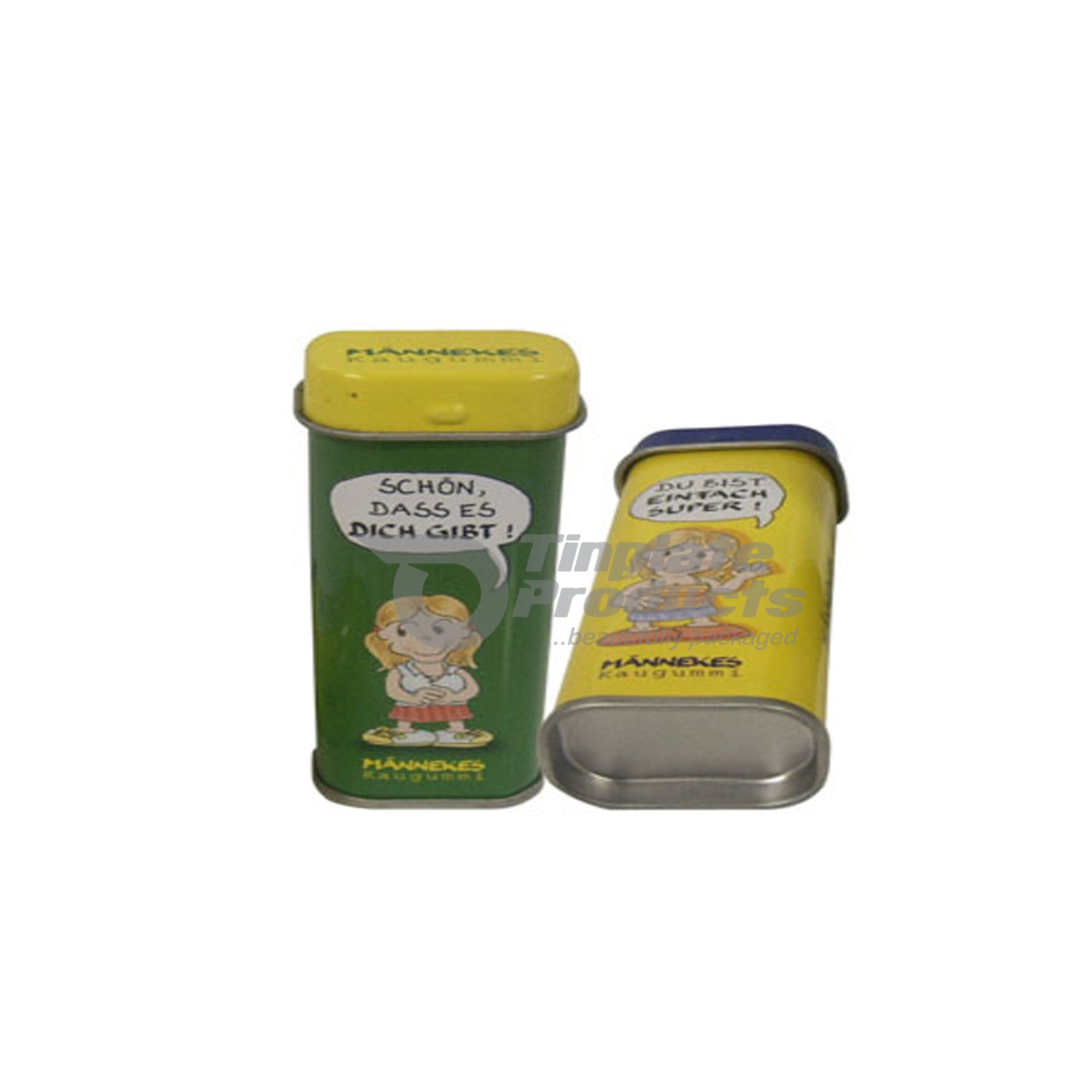Small shop rectangular tins