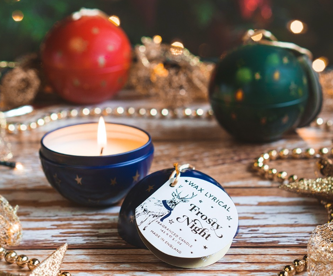 Wax Lyrical Bauble Candle - bespoke candle tins