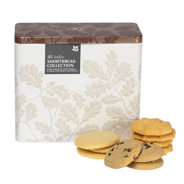 National Trust shortbread collection biscuit tin by tinplate